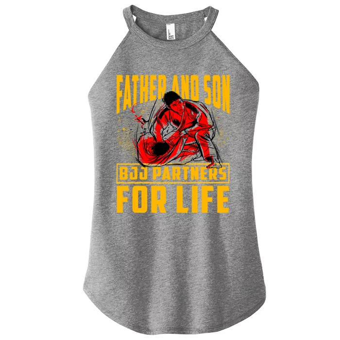 Father And Son Bjj Partners For Life Brazilian Jiujitsu Gift Women’s Perfect Tri Rocker Tank