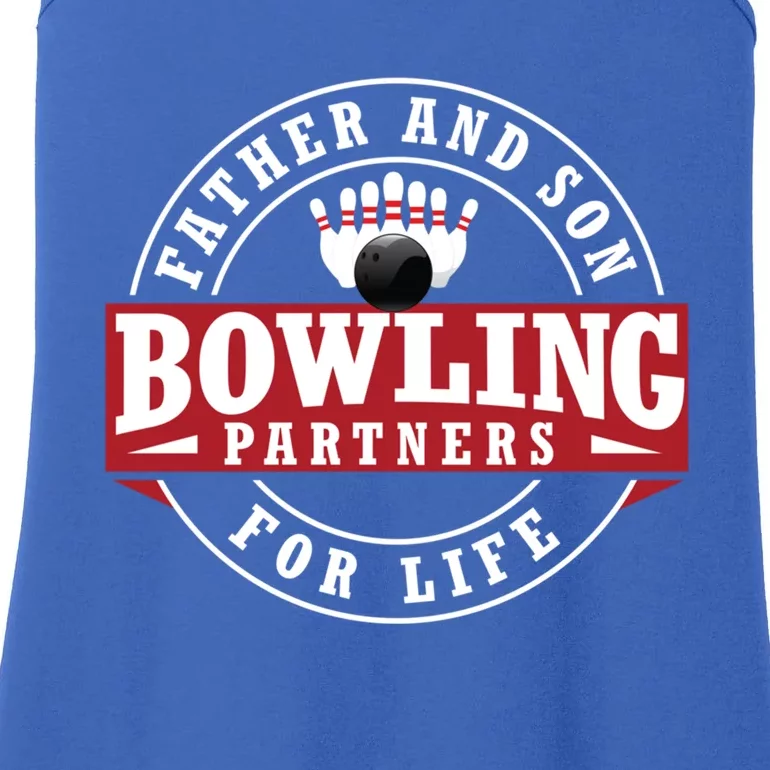 Father And Son Bowling Partners For Life Gift Ladies Essential Tank