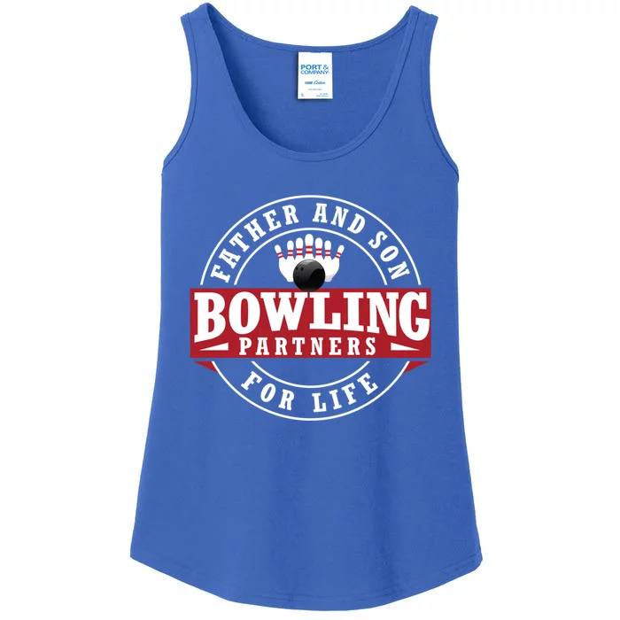 Father And Son Bowling Partners For Life Gift Ladies Essential Tank