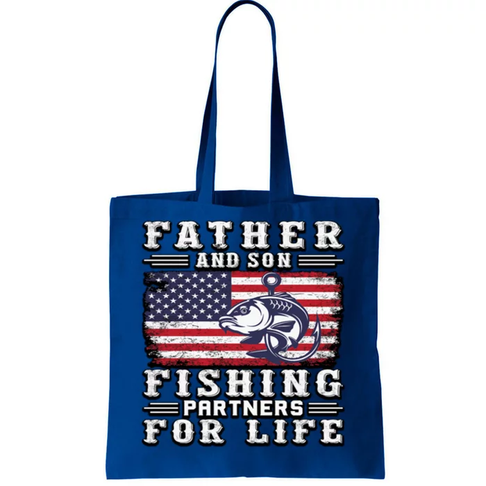 Father And Son Fishing Partners For Life Gift Tote Bag