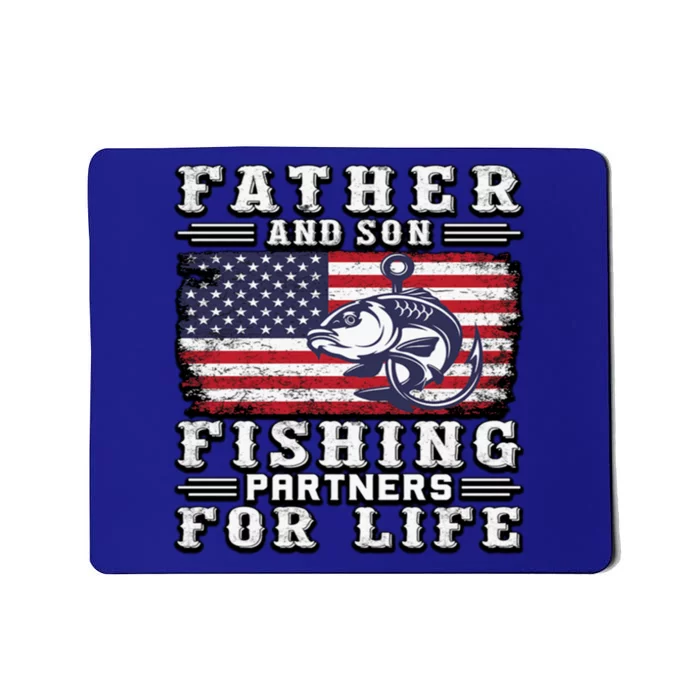 Father And Son Fishing Partners For Life Gift Mousepad