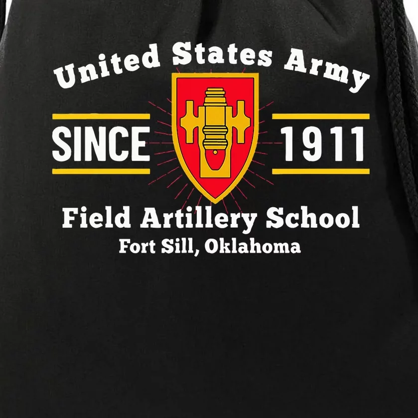 Field Artillery School King Of Battle Fort Sill Ok Drawstring Bag