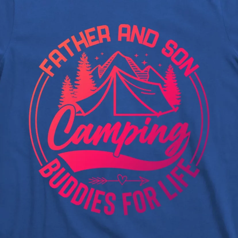 Father And Son Camping Buddies For Life Funny Camping Gift T-Shirt