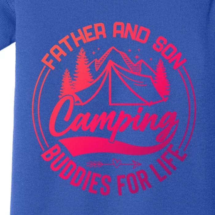 Father And Son Camping Buddies For Life Funny Camping Gift Baby Bodysuit