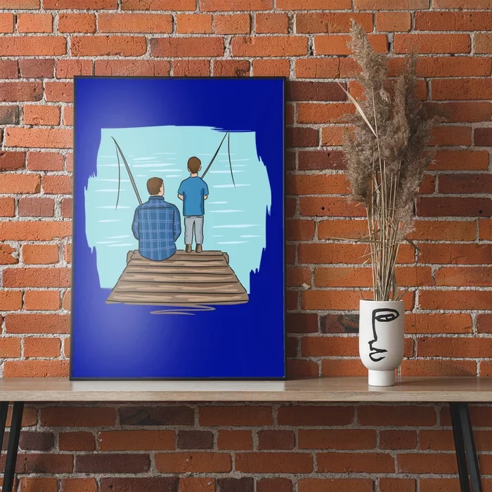 Father And Son Fishing Partners For Life Gift Poster