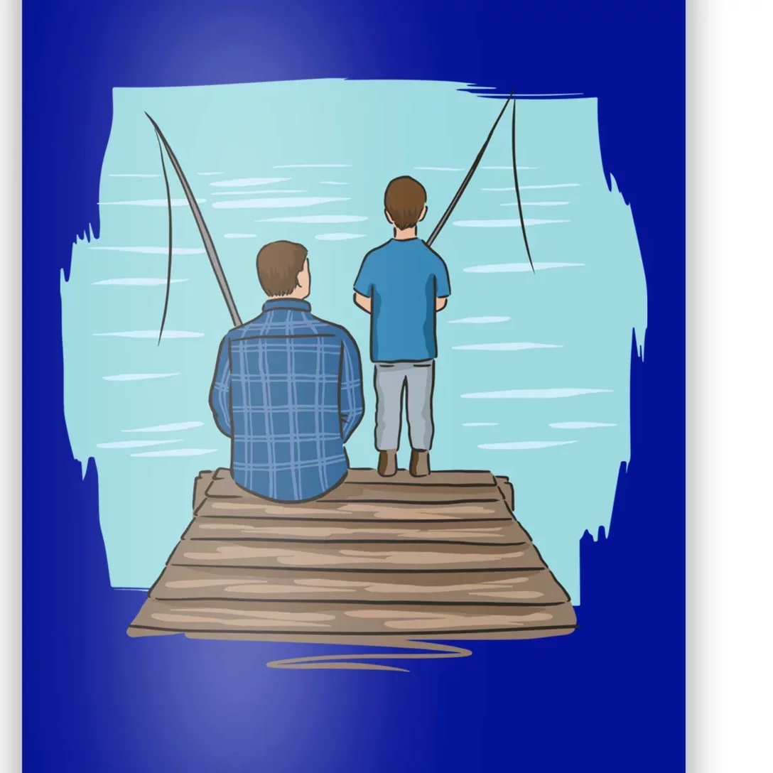 Father And Son Fishing Partners For Life Gift Poster