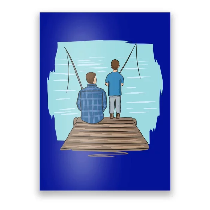 Father And Son Fishing Partners For Life Gift Poster