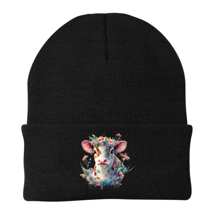 Funny A Sweet Cow Knit Cap Winter Beanie