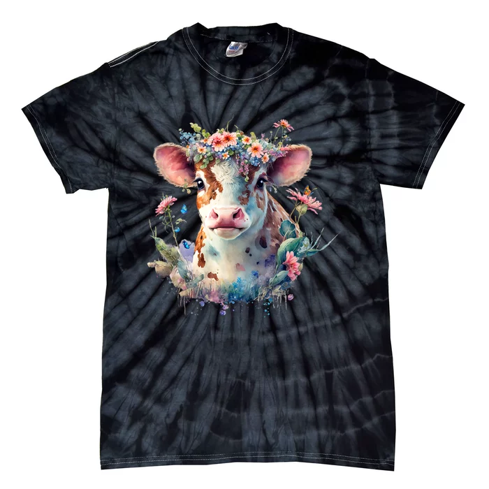 Funny A Sweet Cow Tie-Dye T-Shirt