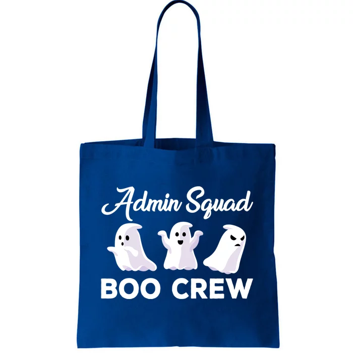 Funny Admin Squad Boo Crew Spooky Office Halloween Costume Gift Tote Bag