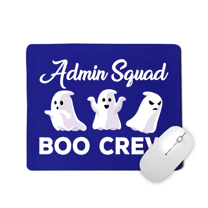 Funny Admin Squad Boo Crew Spooky Office Halloween Costume Gift Mousepad