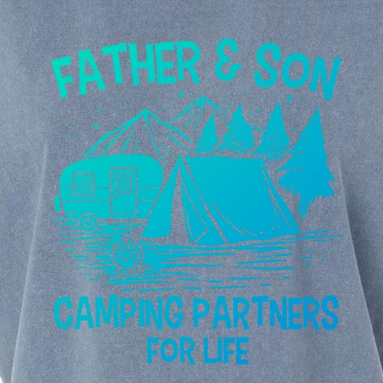 Father And Son Camping Partners For Life Gift Garment-Dyed Women's Muscle Tee