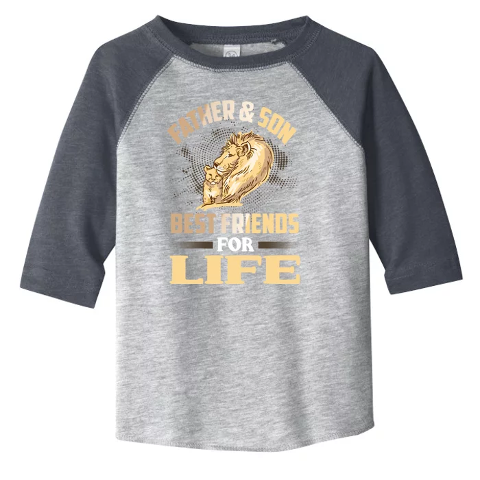 Father And Son Best Friends For Life Lion Matching Cool Gift Toddler Fine Jersey T-Shirt