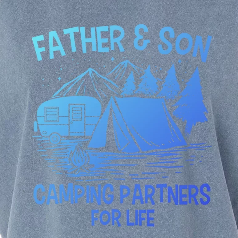 Father And Son Camping Partners For Life Gift Garment-Dyed Women's Muscle Tee