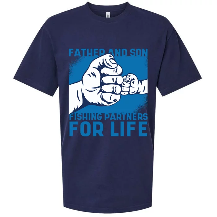 Father And Son Fishing Trip Fisher Family Gift Sueded Cloud Jersey T-Shirt