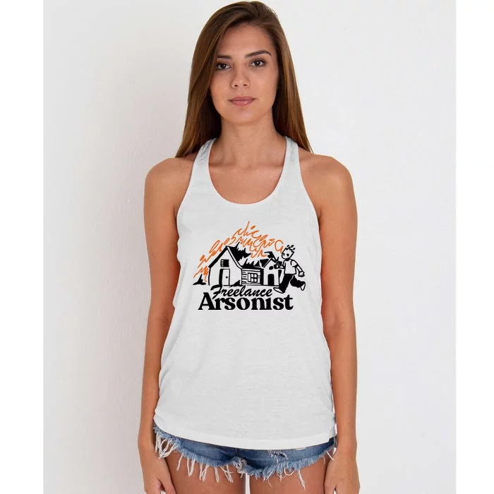 Freelance Arsonist Sobsannix Women's Knotted Racerback Tank