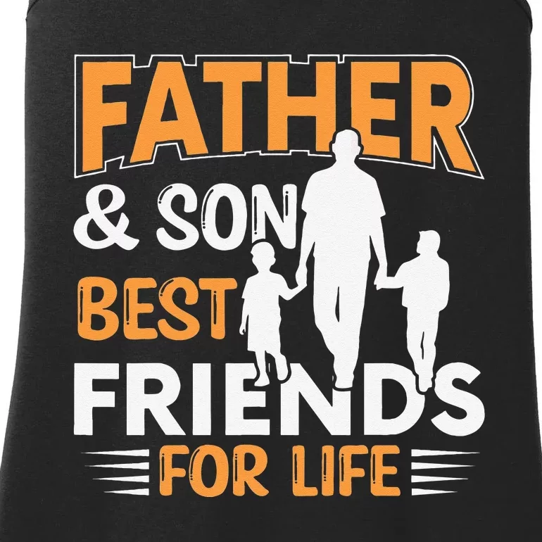 Father And Son Best Friends For Life Men Ladies Essential Tank