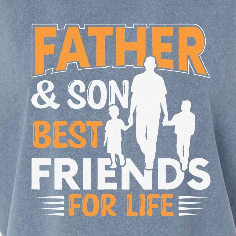 Father And Son Best Friends For Life Men Garment-Dyed Women's Muscle Tee