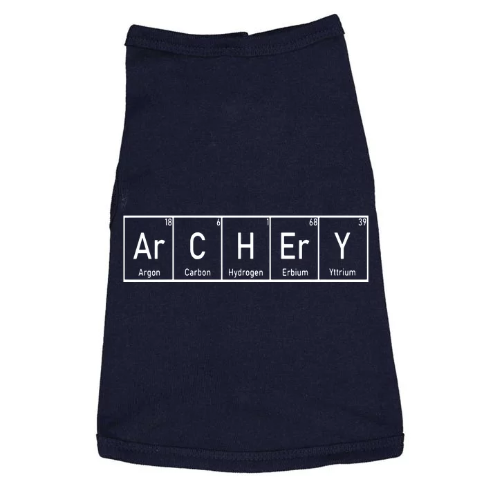 Funny Archery Shirts I Periodic Elements Nerd Gift Idea Doggie Tank