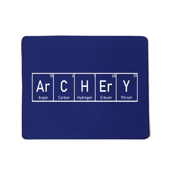 Funny Archery Shirts I Periodic Elements Nerd Gift Idea Mousepad