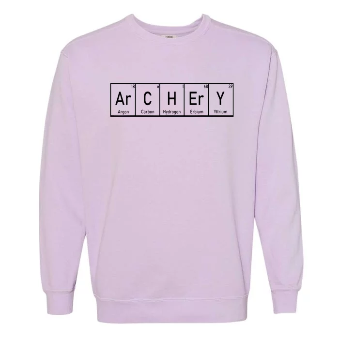 Funny Archery Shirts I Periodic Elements Nerd Gift Idea Garment-Dyed Sweatshirt