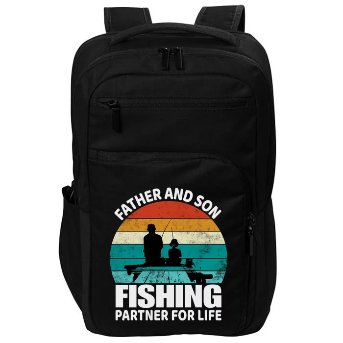 Father And Son Fishing Partner For Life Gift Impact Tech Backpack