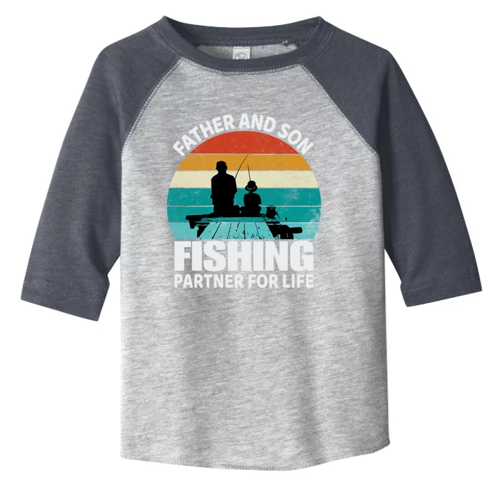 Father And Son Fishing Partner For Life Gift Toddler Fine Jersey T-Shirt