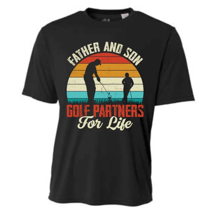 Father And Son Golf Partners For Life Gift Cooling Performance Crew T-Shirt