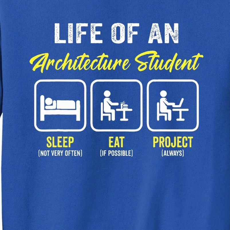 Funny Architecture Student For Architects Architecture Lover Tall Sweatshirt