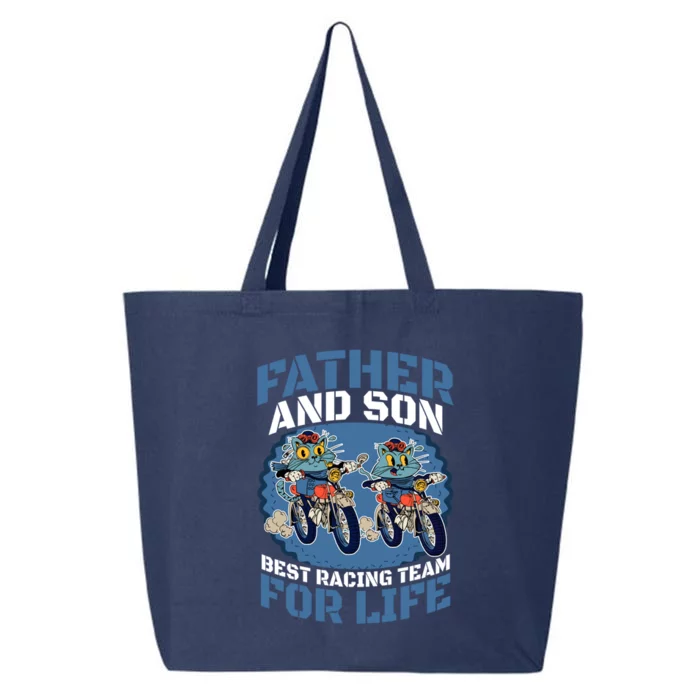 Father And Son Best Racing Team For Life Cool Gift 25L Jumbo Tote