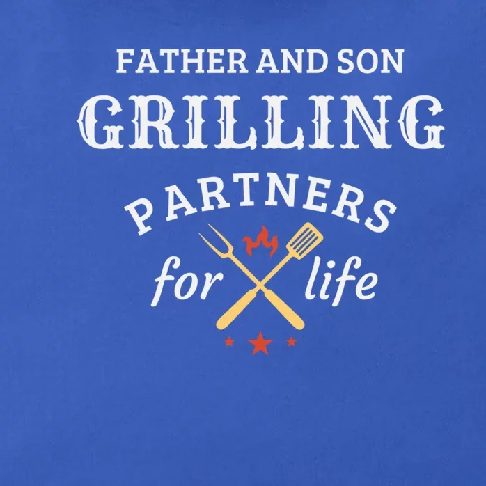 Father And Son Grilling Partners For Life Dad And Son Bbq Gift Zip Tote Bag