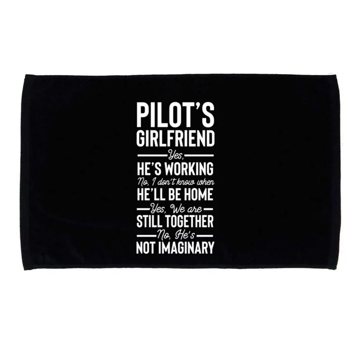 Funny Aviator Surprise Aviation Pilots Friend Cute Gift Microfiber Hand Towel