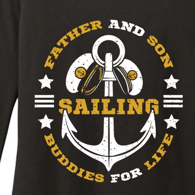 Father And Son Sailing Buddies For Life Gift Womens CVC Long Sleeve Shirt