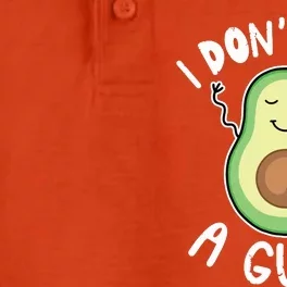 Funny Avocado Shirts I Dont Give A Guac Vegan Dry Zone Grid Performance Polo