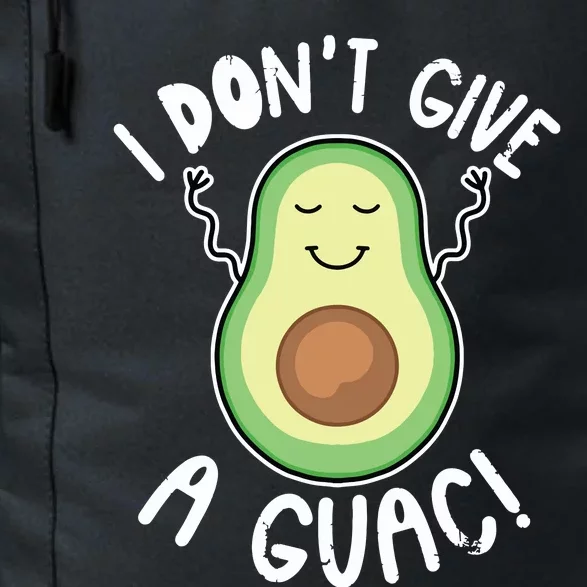 Funny Avocado Shirts I Dont Give A Guac Vegan Daily Commute Backpack