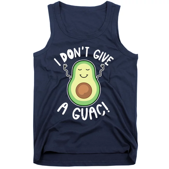 Funny Avocado Shirts I Dont Give A Guac Vegan Tank Top