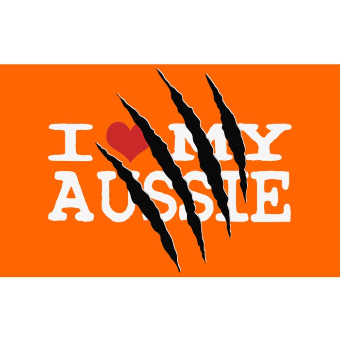 Funny Australian Shepherd I Love My Aussie Funny Aussie Bumper Sticker