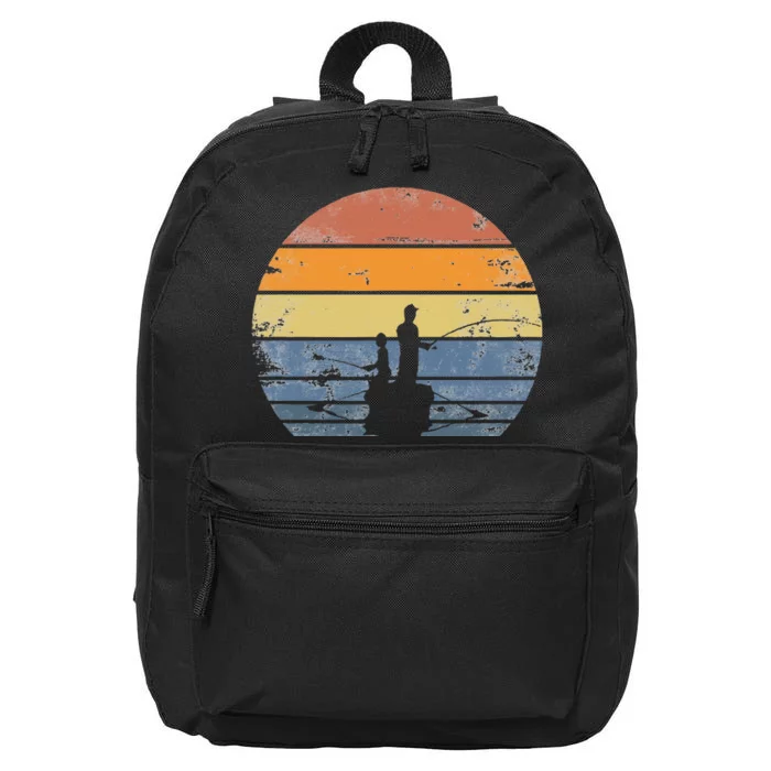 Father And Son Matching Fishing Partners Gift 16 in Basic Backpack