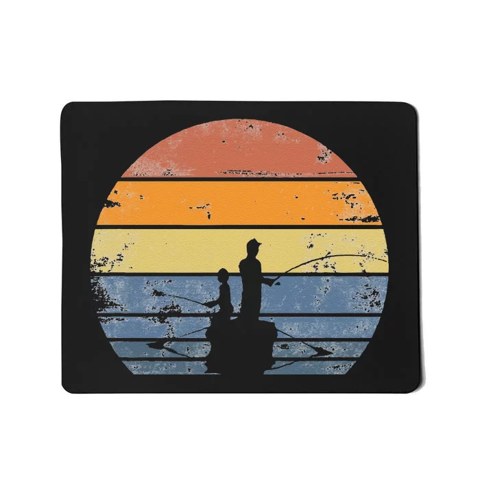 Father And Son Matching Fishing Partners Gift Mousepad