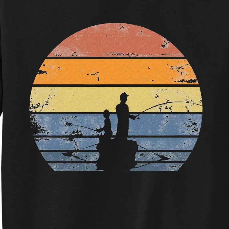 Father And Son Matching Fishing Partners Gift Tall Sweatshirt