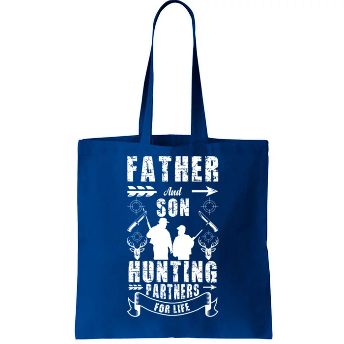 Father And Son Hunting Buddies Dad And Son Hunting Buddy Funny Gift Tote Bag