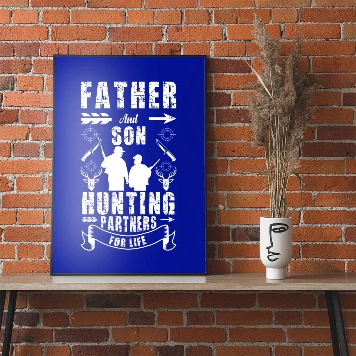 Father And Son Hunting Buddies Dad And Son Hunting Buddy Funny Gift Poster