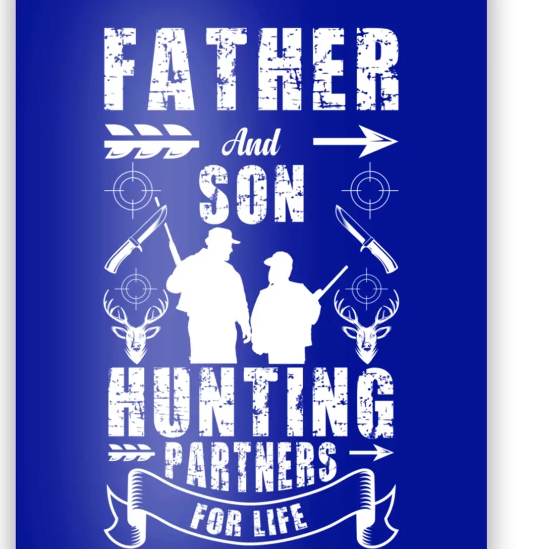 Father And Son Hunting Buddies Dad And Son Hunting Buddy Funny Gift Poster