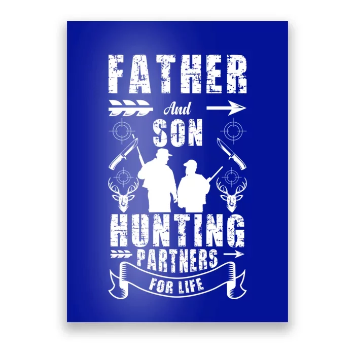 Father And Son Hunting Buddies Dad And Son Hunting Buddy Funny Gift Poster