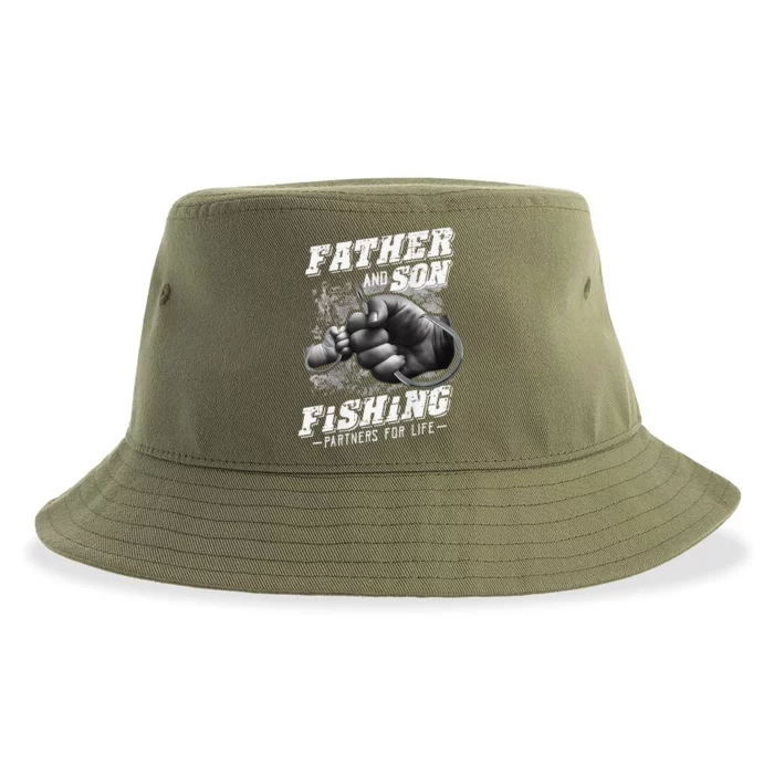 Father And Son Fishing Partner For Life Father Day Sustainable Bucket Hat