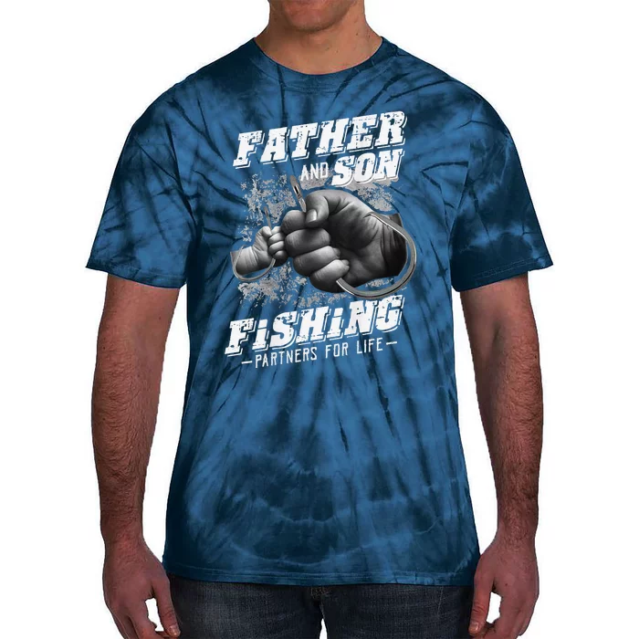 Father And Son Fishing Partner For Life Father Day Tie-Dye T-Shirt