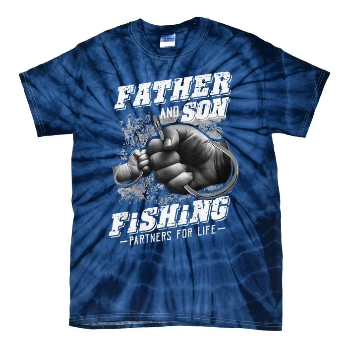 Father And Son Fishing Partner For Life Father Day Tie-Dye T-Shirt