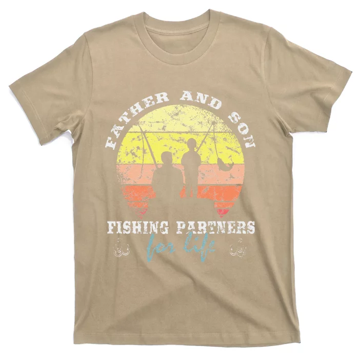 Father And Son Fishing Partners For Life Fishing Fathers Day T-Shirt