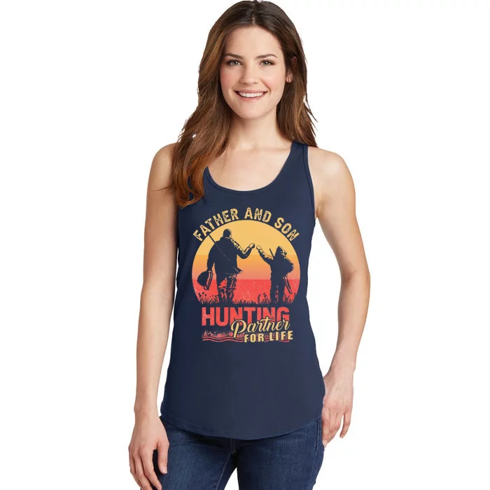 Father And Son Hunting Partners Buddies For Life Fathers Day Ladies Essential Tank