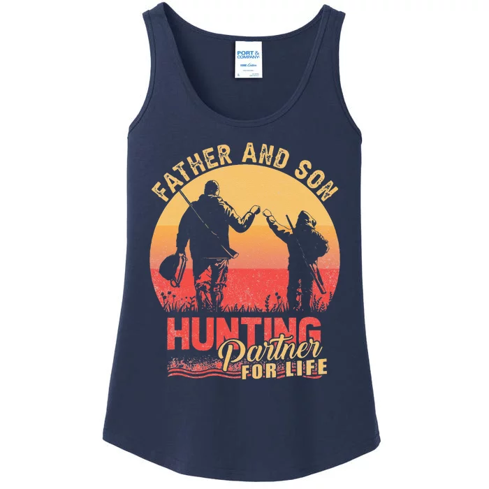 Father And Son Hunting Partners Buddies For Life Fathers Day Ladies Essential Tank